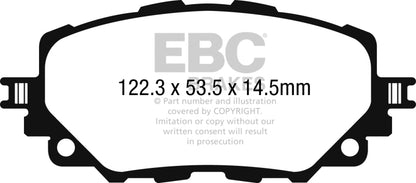 EBC 15-17 Mazda Miata MX-5 Yellowstuff Front Brake Pads