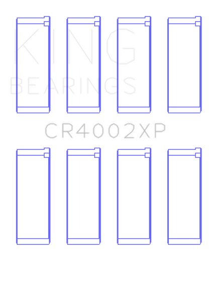 King Mazda B6 / B6-T 1.6-1.8L (Size STDX) XP Tri-Metal Performance Connecting Rod Bearing - Set of 4