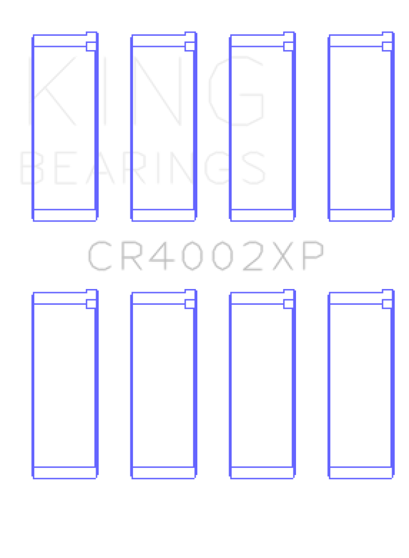 King Mazda B6/B6-T/ZM/B3/B5 (Size +0.5mm) Connecting Rod Bearing Set (Set of 4)