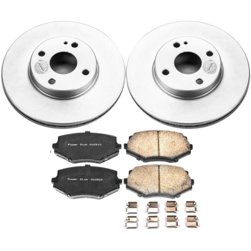 Power Stop 94-97 Mazda Miata Front Z17 Evolution Geomet Coated Brake Kit